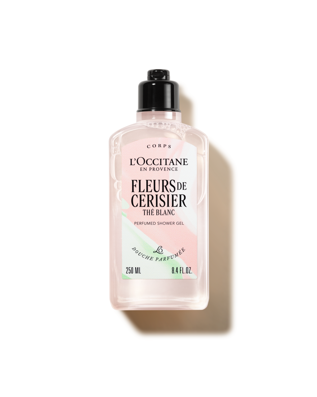 Sabonete L&iacute;quido Corporal Perfumado Fleurs de Cerisier Th&eacute; Blanc 250mL (Flor de Cerejeira), , large
